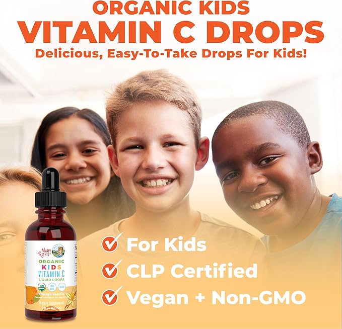MaryRuth Organics USDA Organic Kids Vitamin 4-13 | 2oz