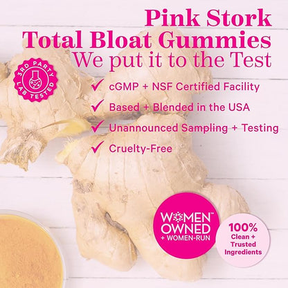 Pink Stork Bloat Gummies 60 Spiced