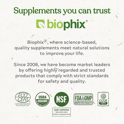 biophix Milk Thistle USDA Organic 30:1 7500 mg 180 Veggie