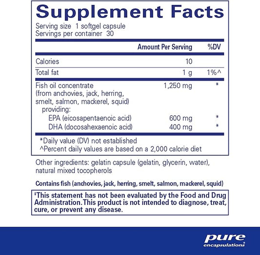 Pure Encapsulations O.N.E. Omega 30 Softgel