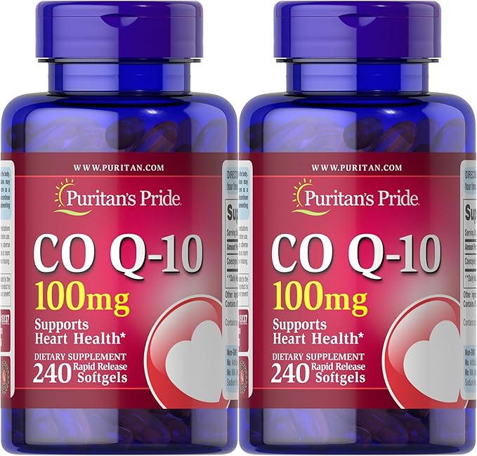 Puritan's Pride, Qsorb Coq10 100 Mg 2 Pack 240 Softgels, 480 Count