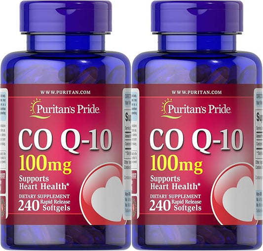 Puritan's Pride, Qsorb Coq10 100 Mg 2 Pack 240 Softgels, 480 Count