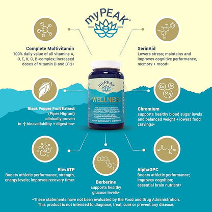 Wellness Award-Winning Vegan Multivitamin with ElevATP 90 Count