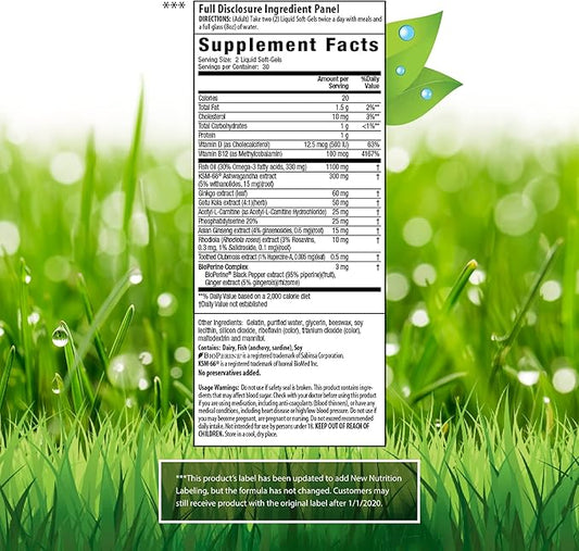 Irwin Naturals Mental Clarity Information Retention - 60 Liquid Soft-Gels - Helps Increase Attention to Detail & Retain and Recall Information Faster - 30 Total Servings
