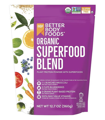 BetterBody Foods Organic Superfood Powder B12 (12.7 (12.7 oz.)