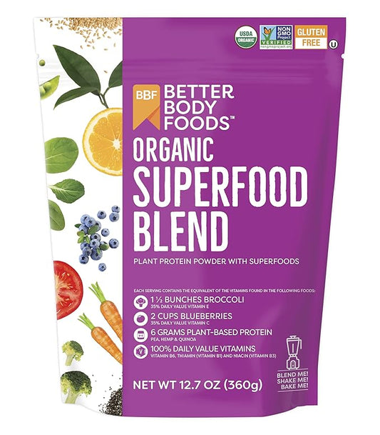 BetterBody Foods Organic Superfood Powder B12 (12.7 (12.7 oz.)