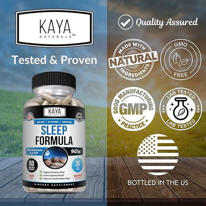 Kaya Naturals - Sleep Support Formula 60 Capsules (60 Count)