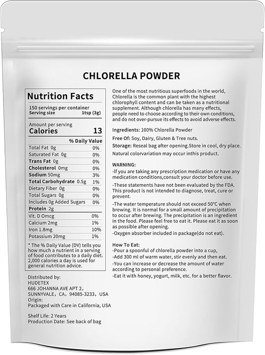 Chlorella Powder Natural with 16 oz
