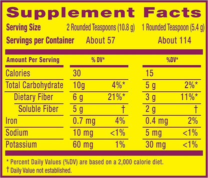 Metamucil, Unflavored Psyllium Husk Powder Fiber 4-in-1 Psyllium #1 Doctor 114 teaspoons