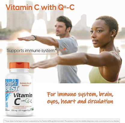 Doctor's Best Best Vitamin C 500mg, 120 Count