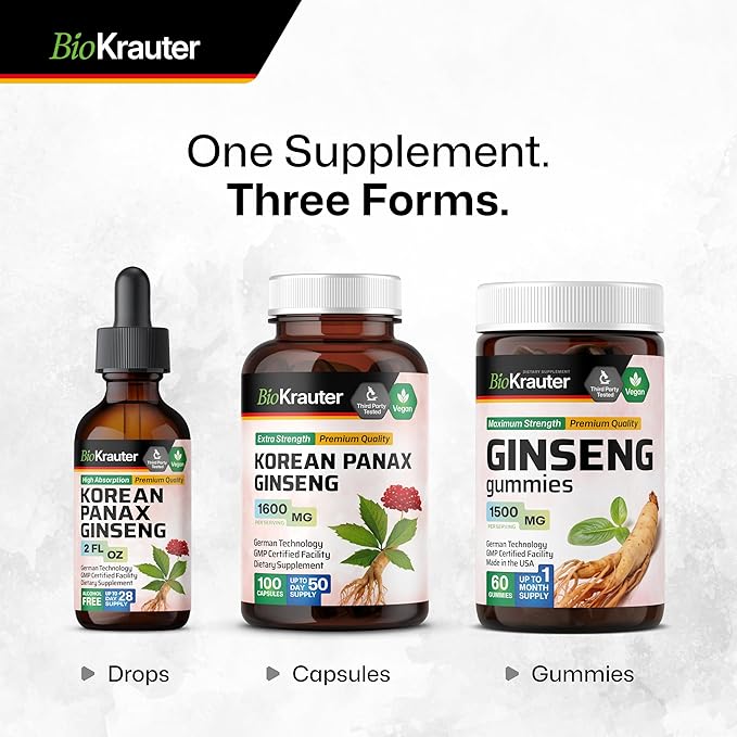 Panax Ginseng Liquid Drops 2 Fl.Oz.