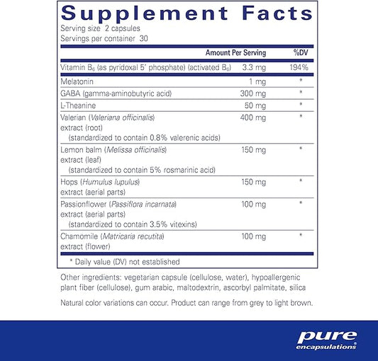 Pure Encapsulations Best-Rest Formula 60 Capsules
