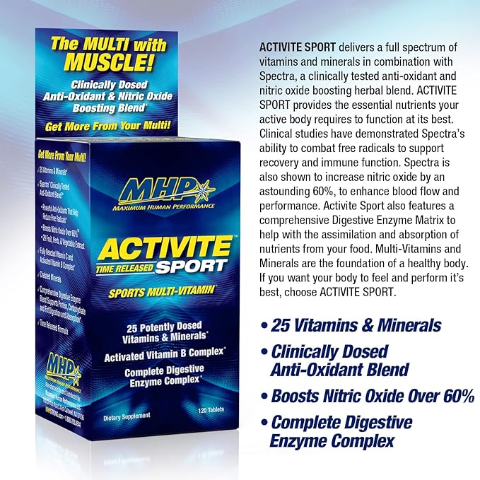 MHP Activite Sport Multi Vitamin, 25 120 Tablets