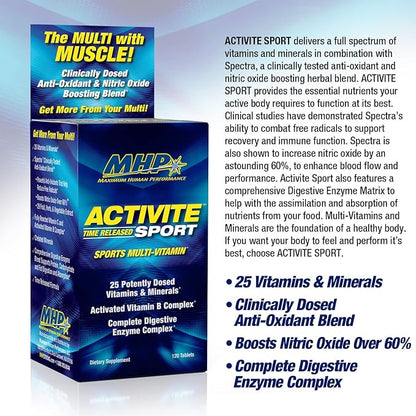 MHP Activite Sport Multi Vitamin, 25 120 Tablets