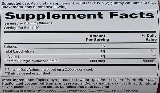 Vitafusion Extra Strength B12 Gummy Vitamins (200 Count)