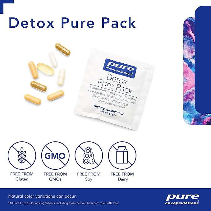 Pure Encapsulations Detox Pure Pack | Daily Packet With Metafolin L-5|MTHF | 30 Packets