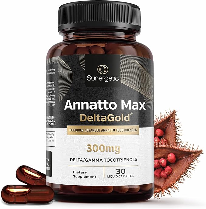 Sunergetic Premium Annatto Tocotrienol Supplement – 300 mg (30 Liquid
