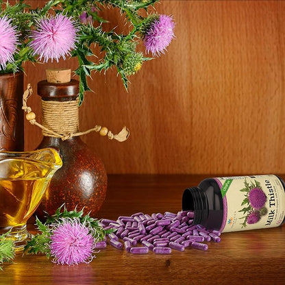 Organic Milk Thistle 2000mg 4X 4X Concentrated 60 Veggie