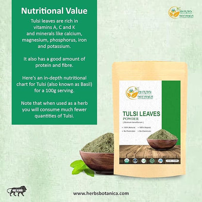 Tulsi Powder Organic Tulasi Holy Basil 5.3 oz