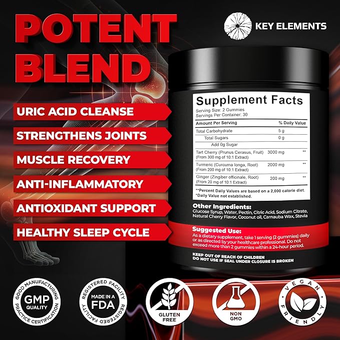 [Ultra Strength] Tart Cherry Gummies Extract 5200 Mg