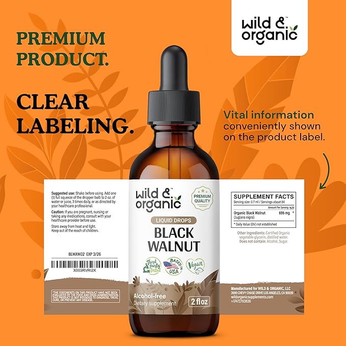 Black Walnut Tincture 2 oz