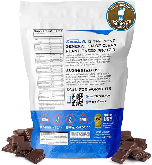 XEELA Plant Based Vegan Protein Powder 25g High