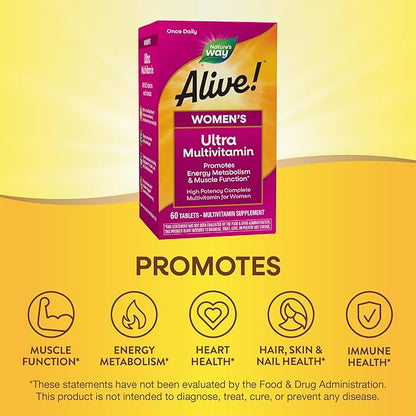 Nature's Way Alive! Women's Daily Ultra B12, 60 60 Tablets