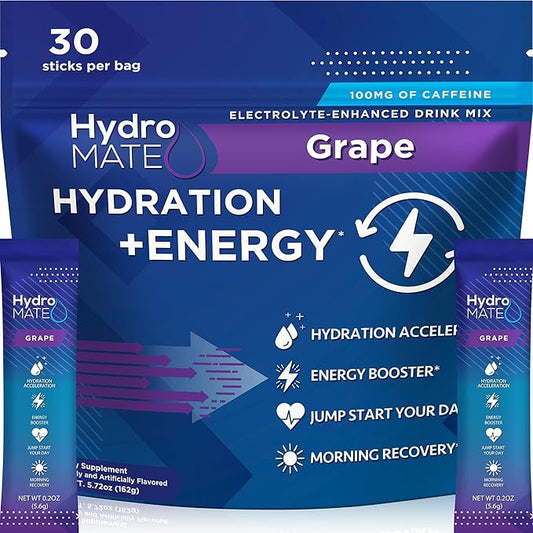 NatureWorks HydroMATE Electrolytes Powder Drink Mix 30 Count