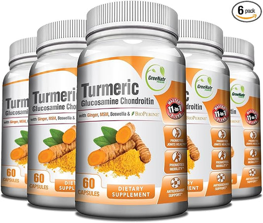 Turmeric Curcumin with Black Pepper (6 Bottles)