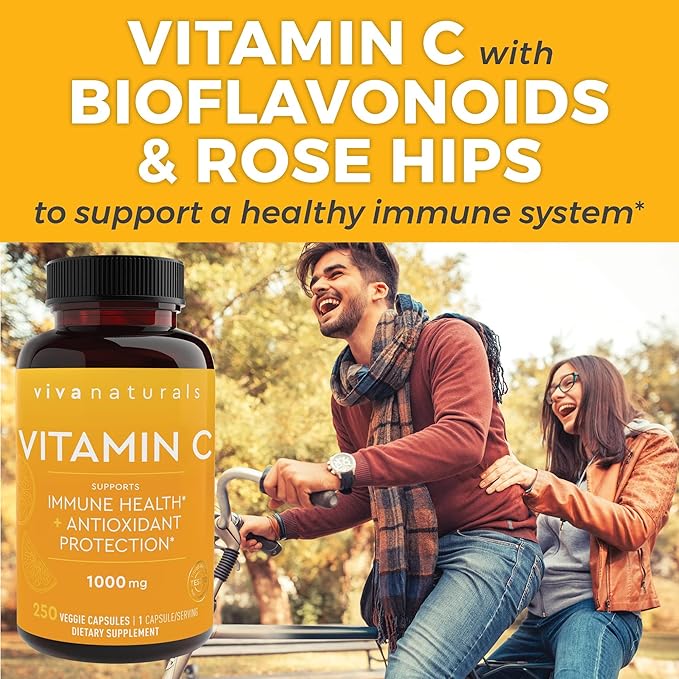 Viva Naturals Vitamin C 1000mg 250 Vegetarian