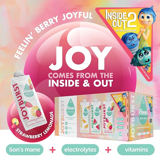 Sugar Free Electrolyte Water, Zero Calorie Hydration Drink, Refresh, Hydrate & Recover, Electrolytes+Vitamin B's + Focus, Comes in Eco-friendly Tetra Pak® (Variety Pack, 18 Packs)