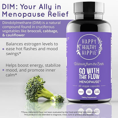 Menopause Supplements for Women – DIM + Probiotics | Estrogen Metabolism & Hormone Balance Support | Perimenopause Relief | Hot Flashes, Mood Swings & Night Sweats | Magnesium Oxide, Dong Quai | 60 Ct
