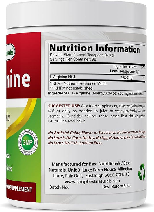 Best Naturals L-Arginine Powder 1 Pound