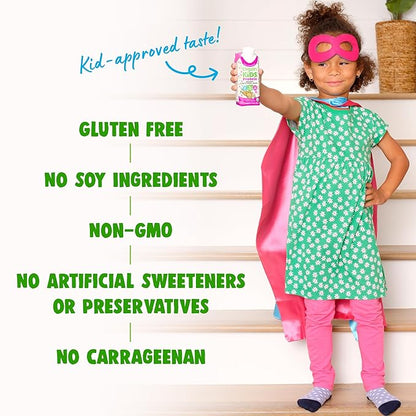 Orgain Organic Kids Nutritional Protein Shake, 8g Dairy 4g Fiber, 22 Vitamins 8.25 Fl 12)