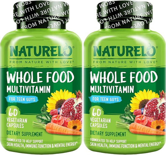 NATURELO Whole Food Multivitamin for Teenage Boys 60 Count 2)