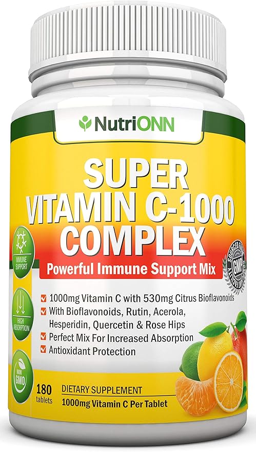 Super Vitamin C Complex 1695Mg - 180 Tablets 530 mg