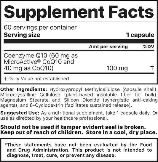 Jigsaw Health CoQ10-SRT | Heart Health Support | with Sustained Release Technology | 60 Servings