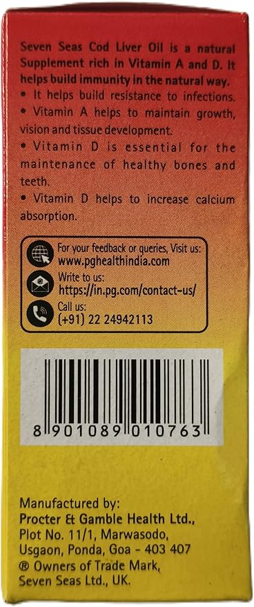 Seven Seas Cod liver fish oil 100 Capsule