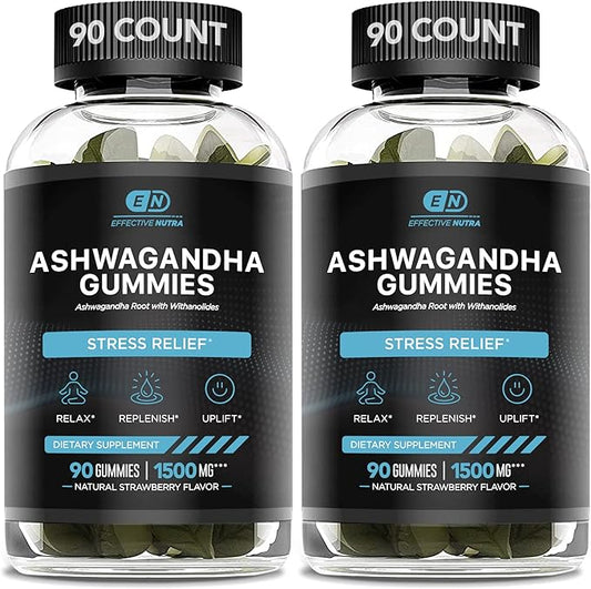 Ashwagandha Gummies for Men and Women 1500mg (2-Pack)
