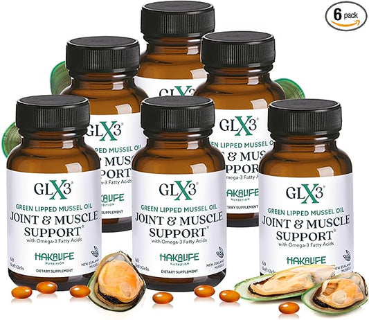 GLX3 Extra Strength Green Lipped Mussel 3 & 6 Pack
