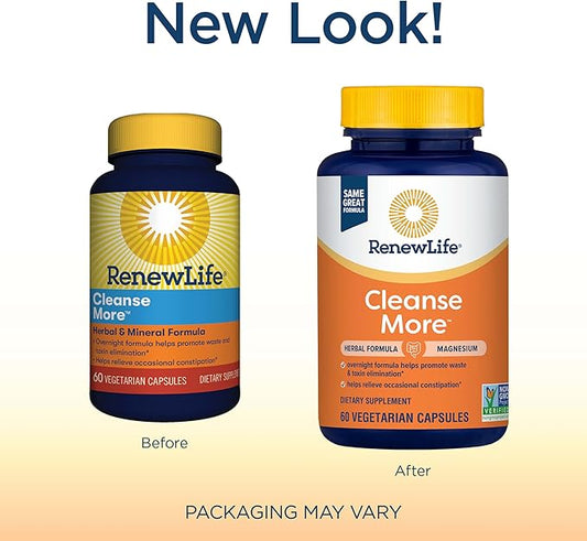 Renew Life Cleanse More Herbal Formula 60 Vegetarian