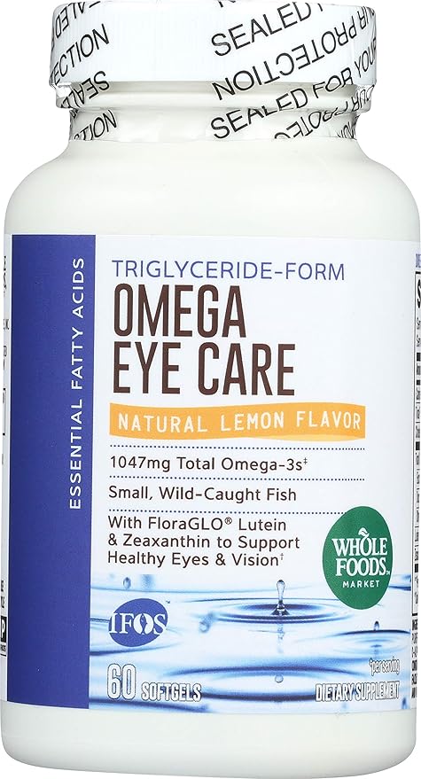 Whole Foods Market, Omega Eye Care, 60 ct