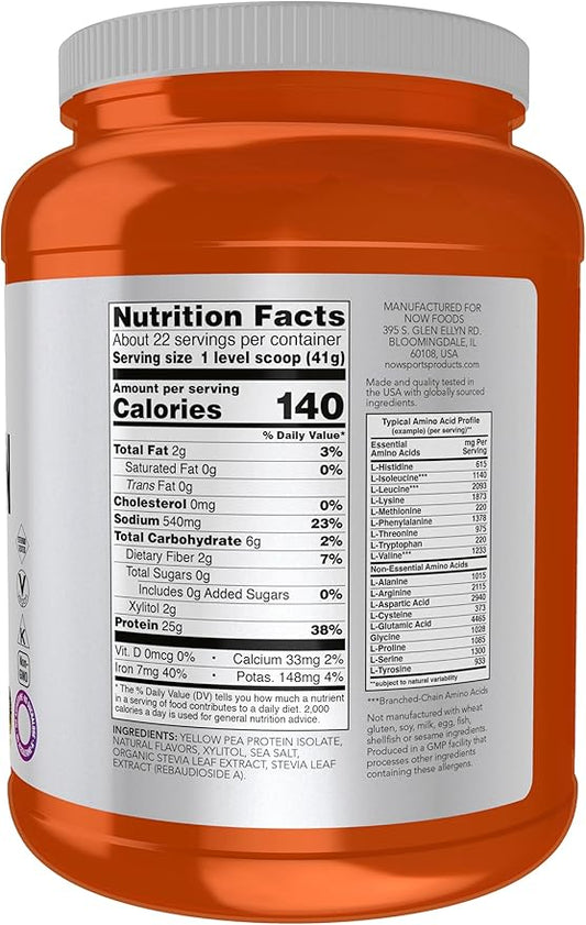 NOW Sports Nutrition, Pea Protein 25 2-Pound