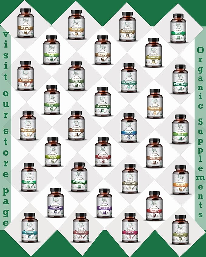 Just Jaivik Organic Ashwagandha Tablets 750 mg 90 Organic
