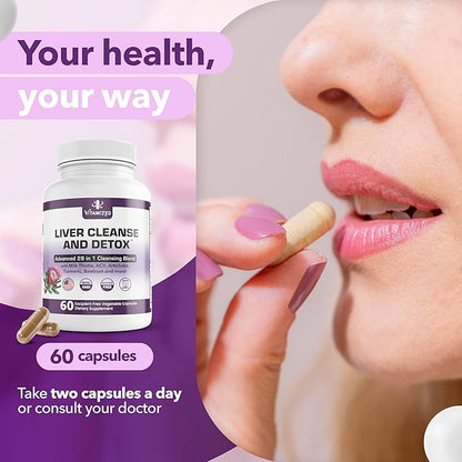 Liver Cleanse Detox & Repair Fatty 28-in-1 Advanced 60 Pills