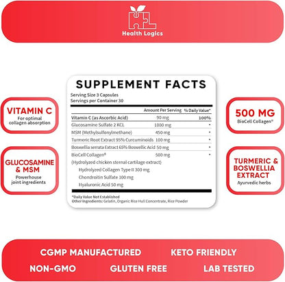 Move! Healthy Joints with BioCell Collagen, 95% Curcuminoids, 90 Capsules