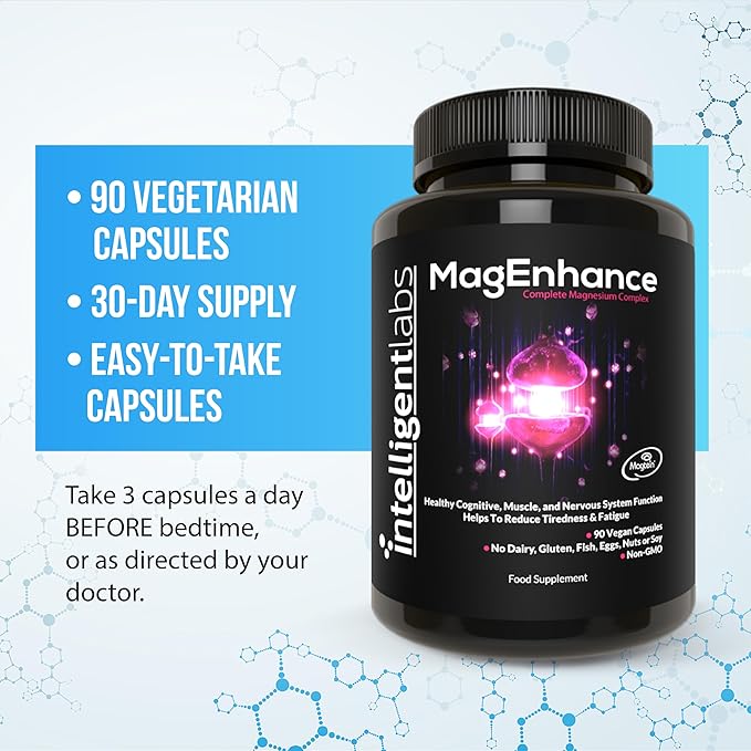 MagEnhance Magtein® Magnesium Complex Supplement Magnesium 90 Capsules