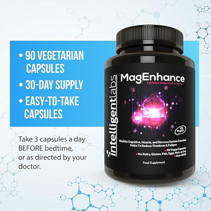 MagEnhance Magtein® Magnesium Complex Supplement Magnesium 90 Capsules