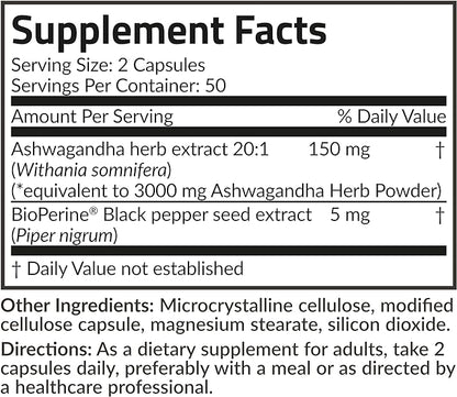 Futurebiotics Ashwagandha Extra Strength Stress & 100 Vegetarian