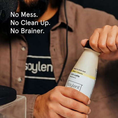 Soylent Complete Coffee Meal Replacement Shake, 20g Vegan 1g Sugar, 14oz (12 (12 Pack)